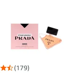 Prada Paradoxe Intense parfymflaska och kartong. En doft som fångar essensen av paradoxala noter.