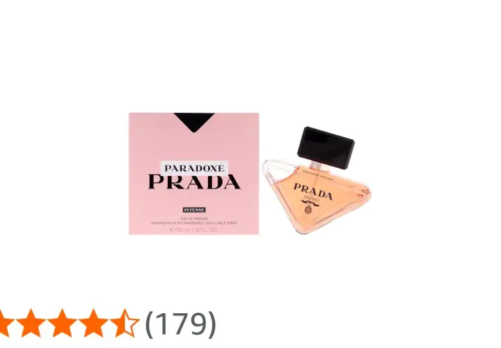 Prada Paradoxe Intense parfymflaska och kartong. En doft som fångar essensen av paradoxala noter.